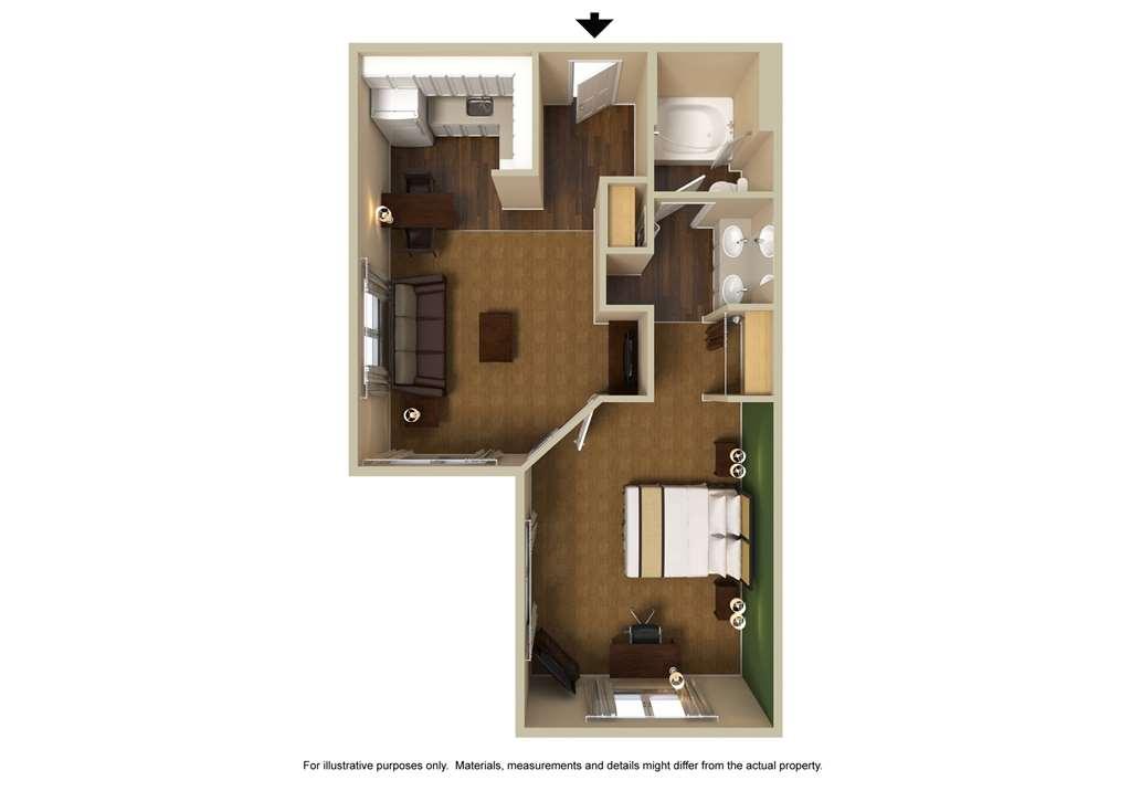 Extended Stay America Suites - Dallas - Las Colinas - Green Park Dr Irving Ruang foto